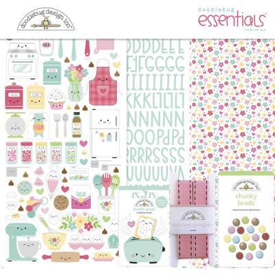 Doodlebug Made With Love Designpapier - Essentials Kit